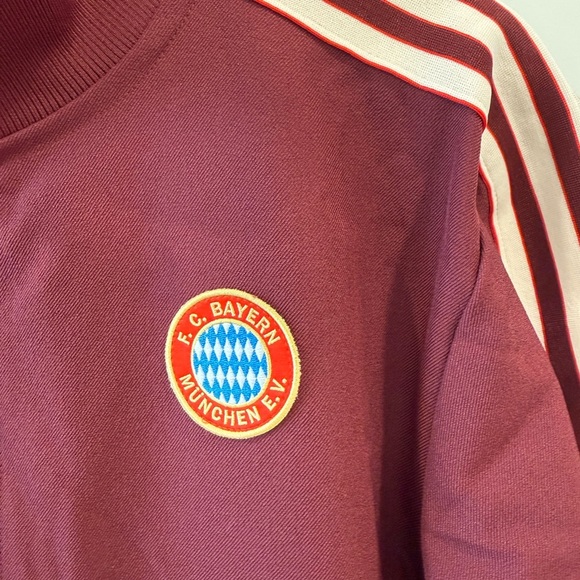 Adidas Unisex Maroon FC Bayern München Jacket - Picture 5 of 7